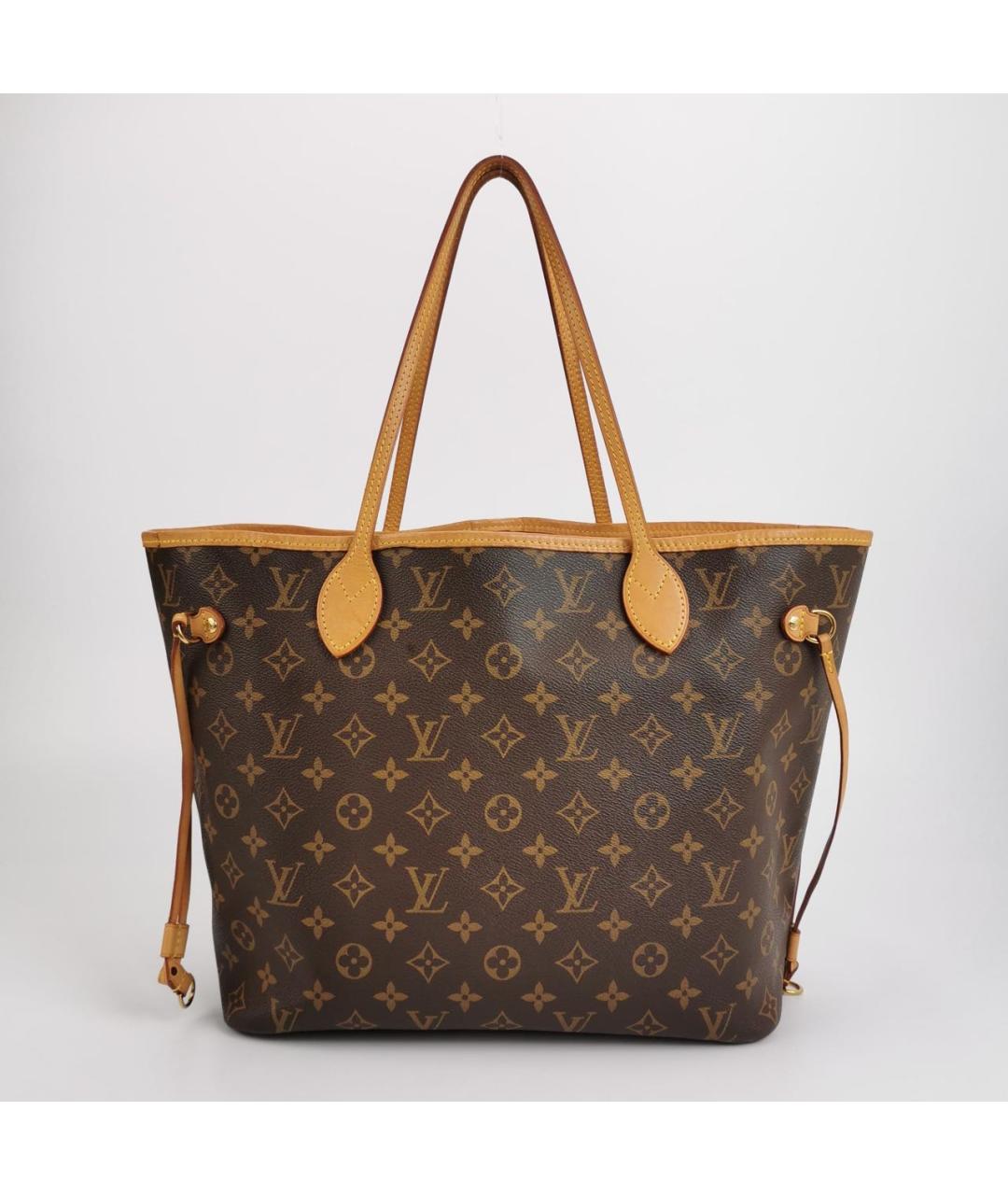LOUIS VUITTON Коричневая кожаная пляжная сумка, фото 3