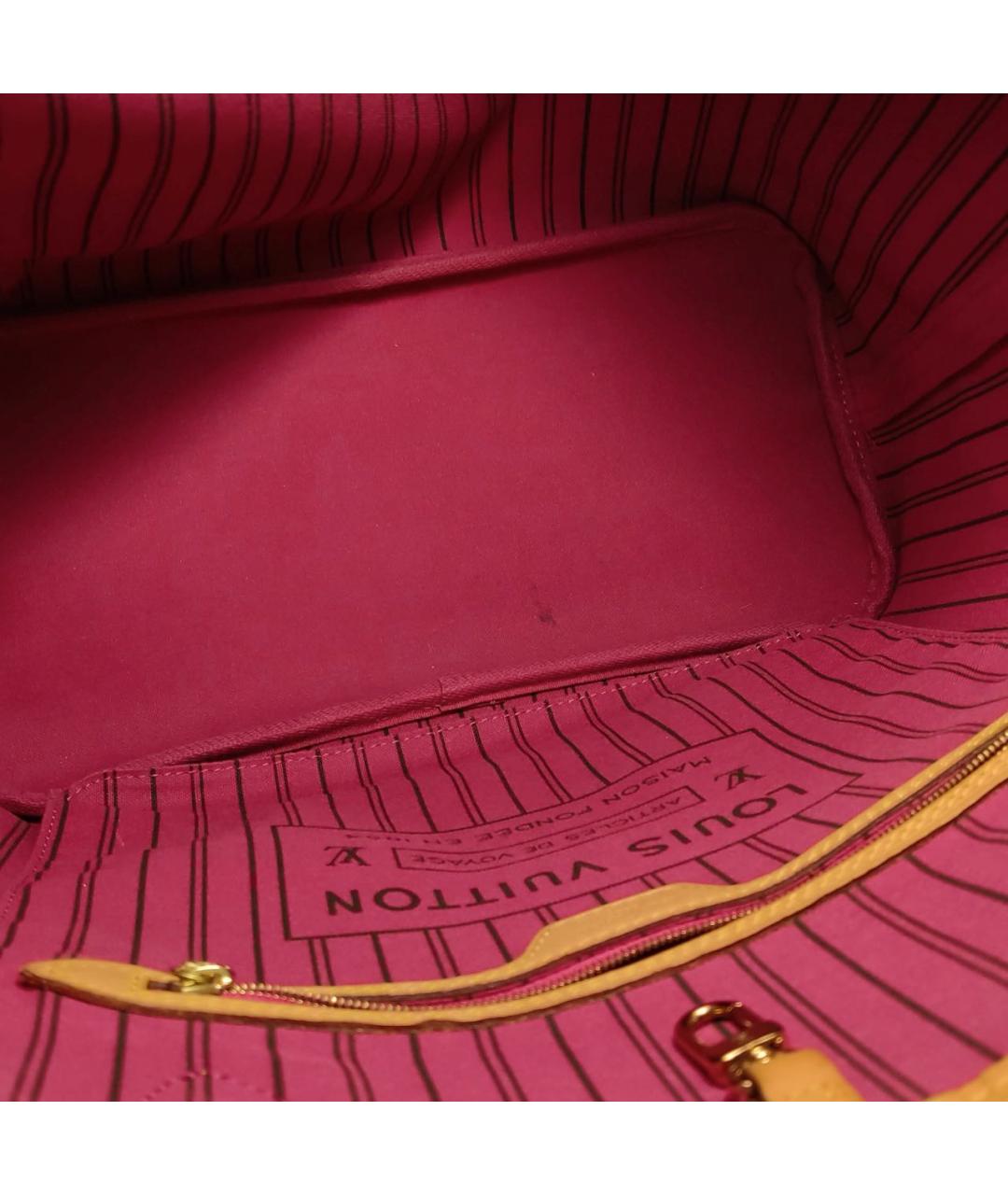 LOUIS VUITTON Коричневая кожаная пляжная сумка, фото 7