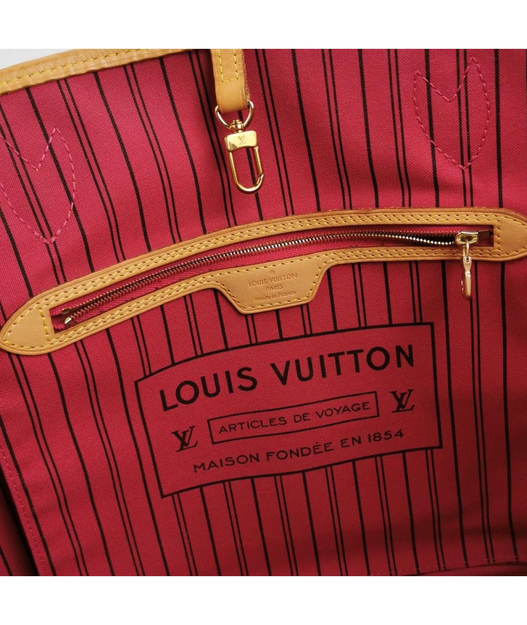 LOUIS VUITTON Коричневая кожаная пляжная сумка, фото 6
