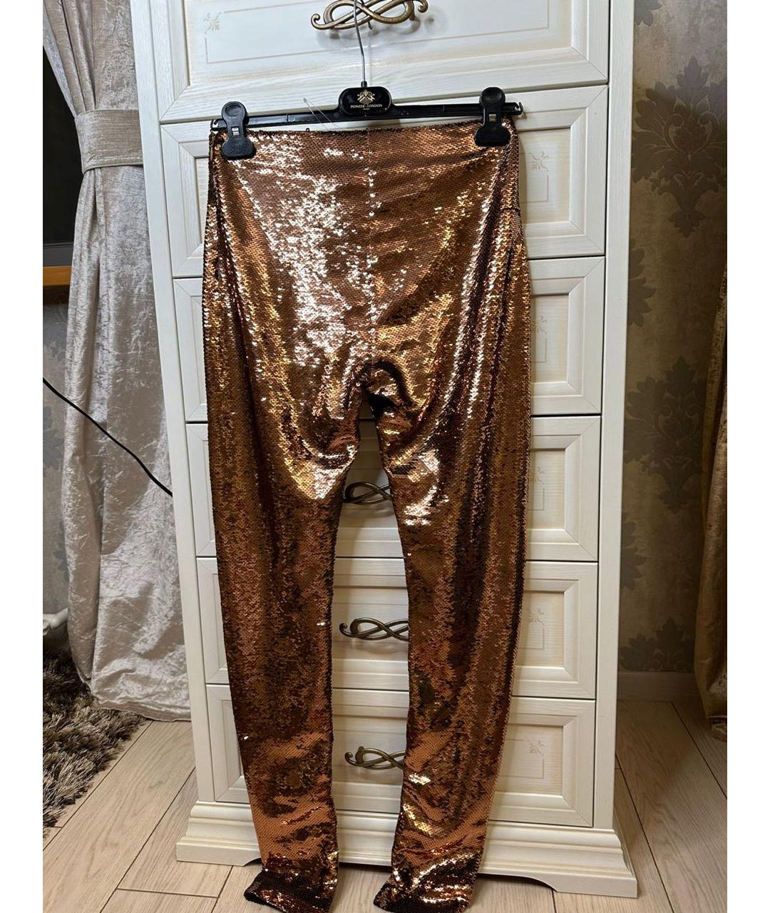 TOM FORD Золотые брюки узкие, фото 2