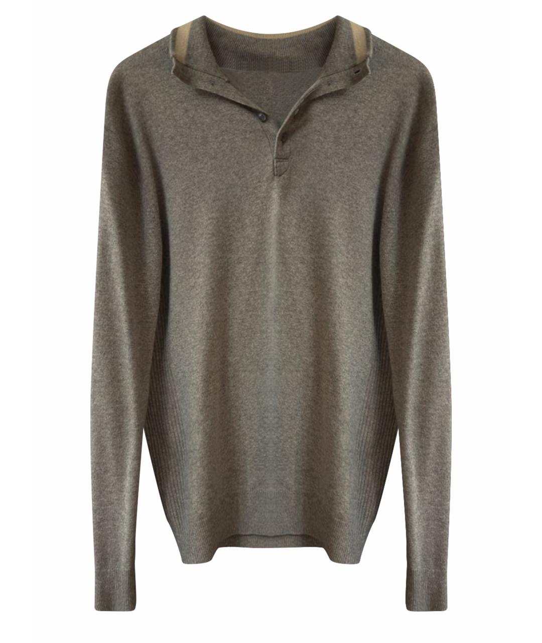 CORNELIANI Серый кашемировый джемпер / свитер, фото 1