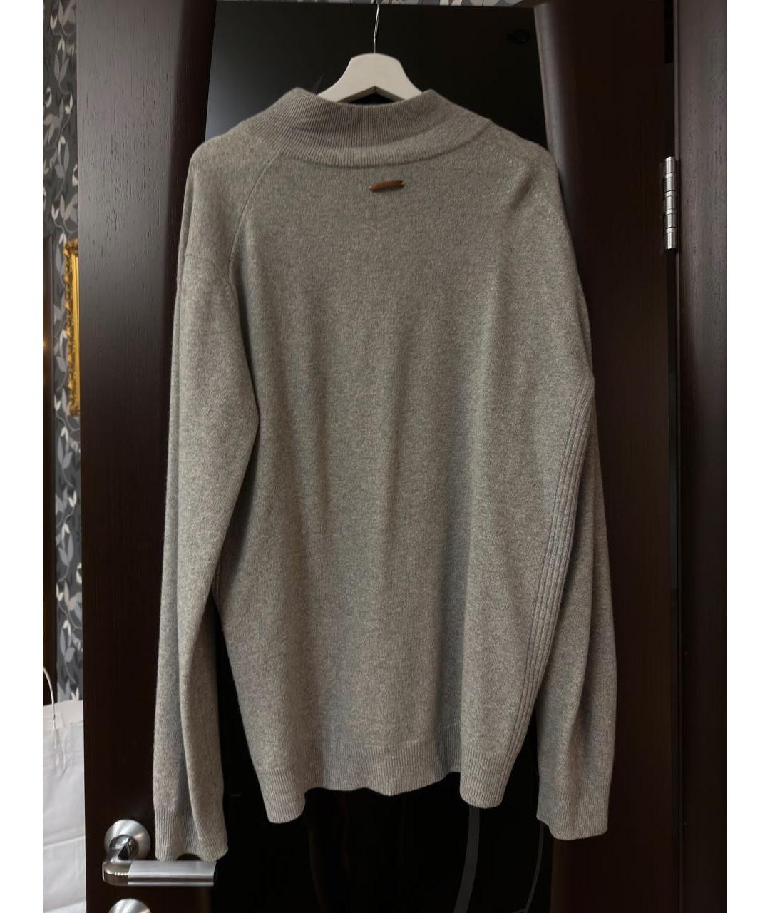 CORNELIANI Серый кашемировый джемпер / свитер, фото 2