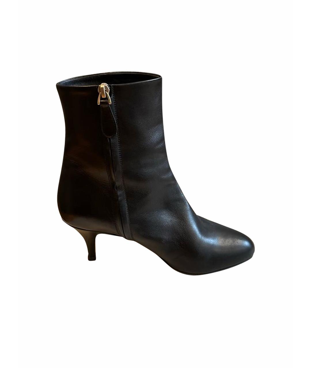 BALLY Черные кожаные ботильоны, фото 1