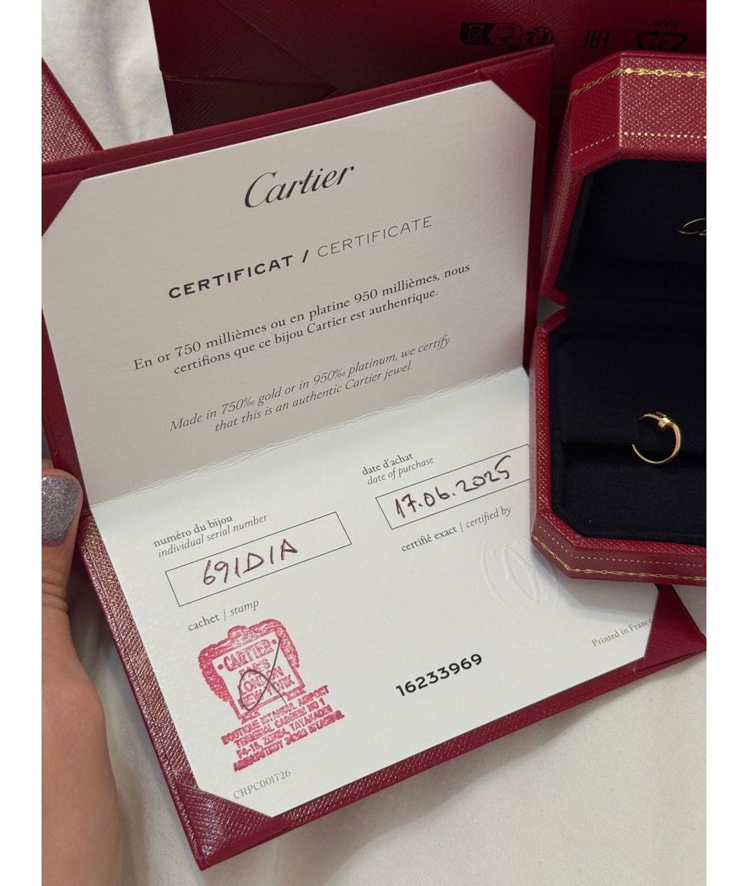 CARTIER Золотые серьги из розового золота, фото 6