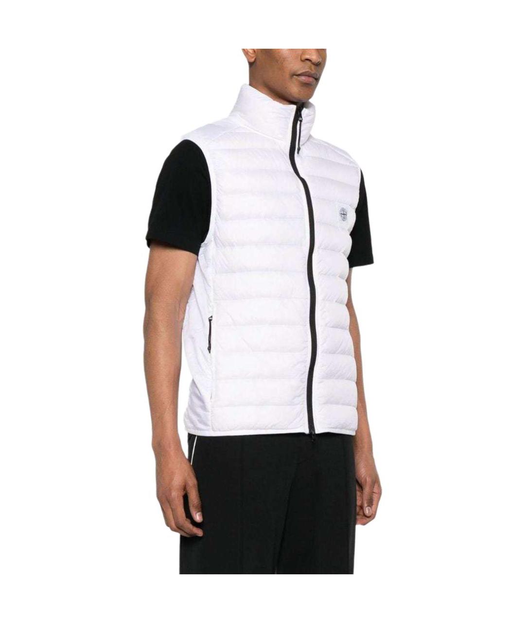 STONE ISLAND Белый жилет, фото 4