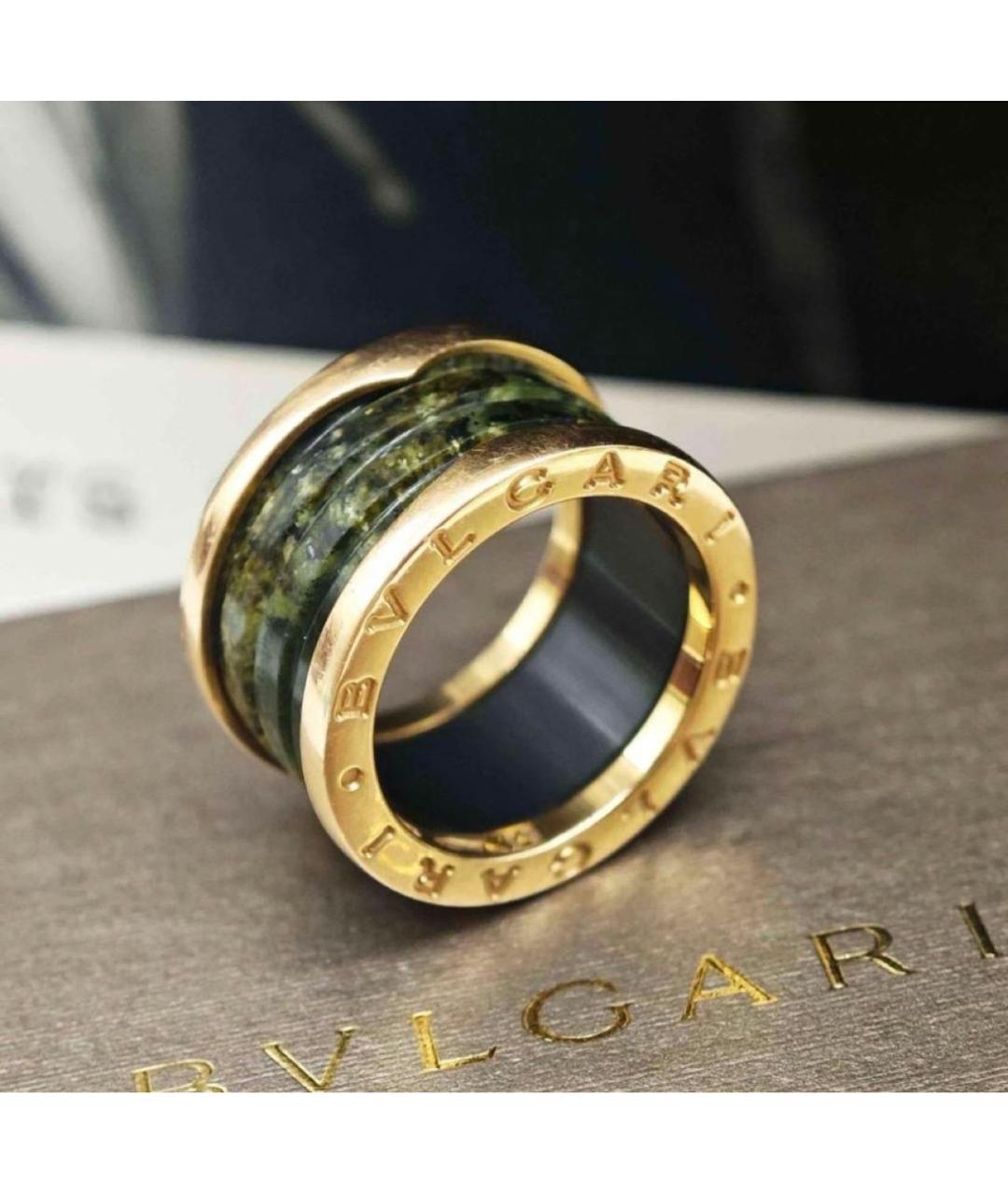 BVLGARI Зеленые кольцо из розового золота, фото 8