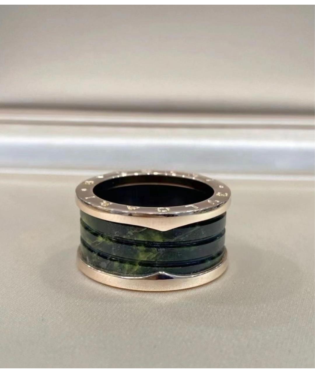BVLGARI Зеленые кольцо из розового золота, фото 8