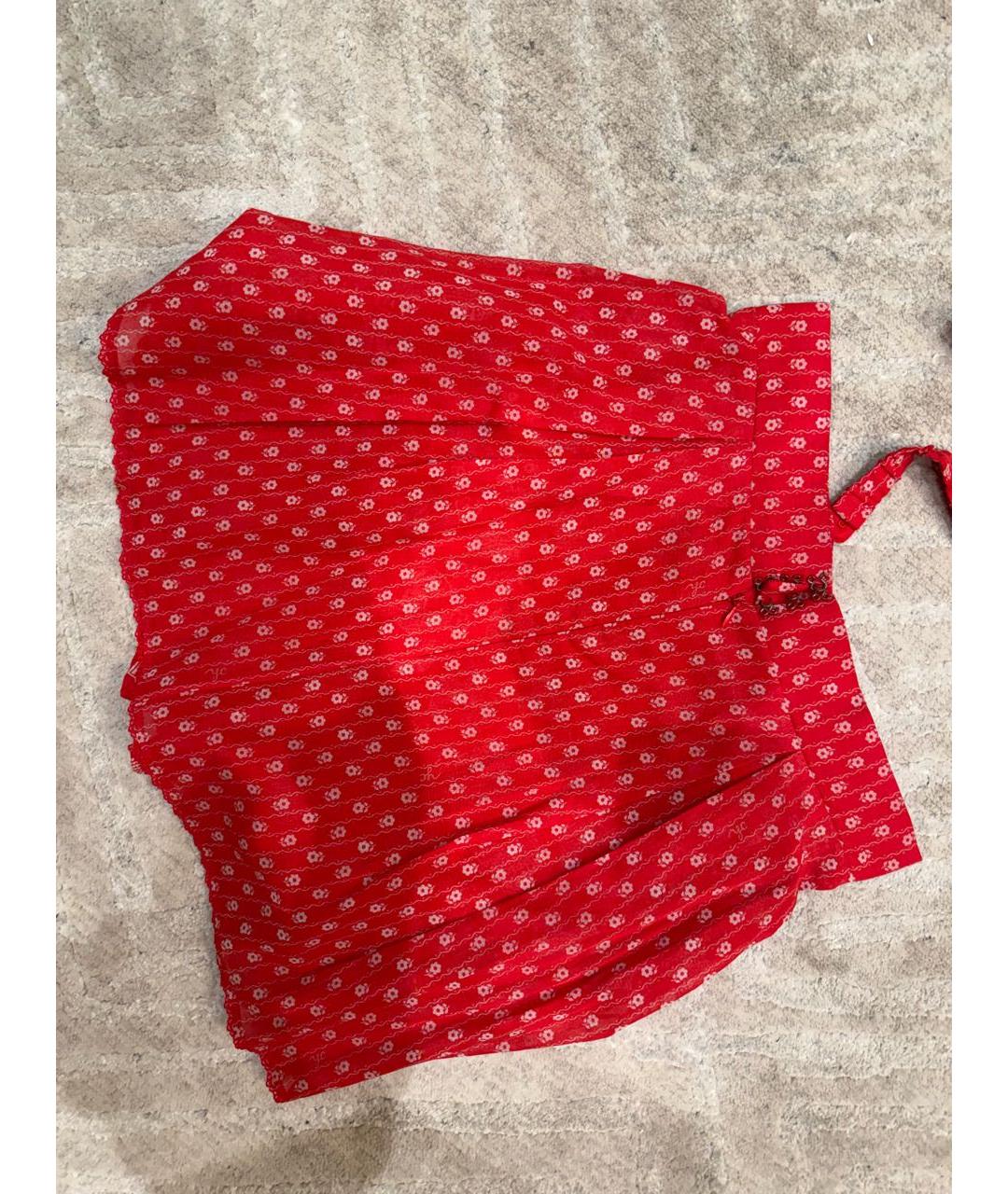 ULYANA SERGEENKO Красный хлопковый костюм с юбками, фото 3