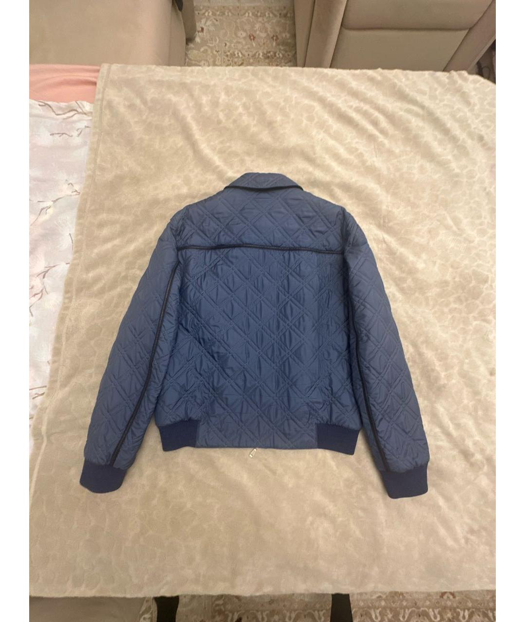 BRIONI Синяя шелковая куртка, фото 2