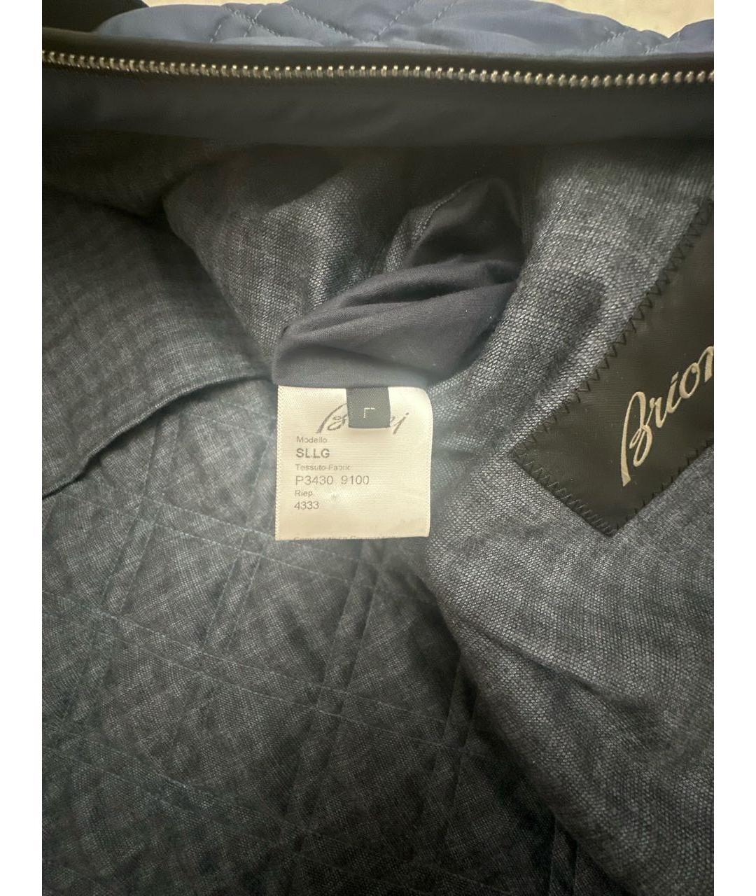 BRIONI Синяя шелковая куртка, фото 5