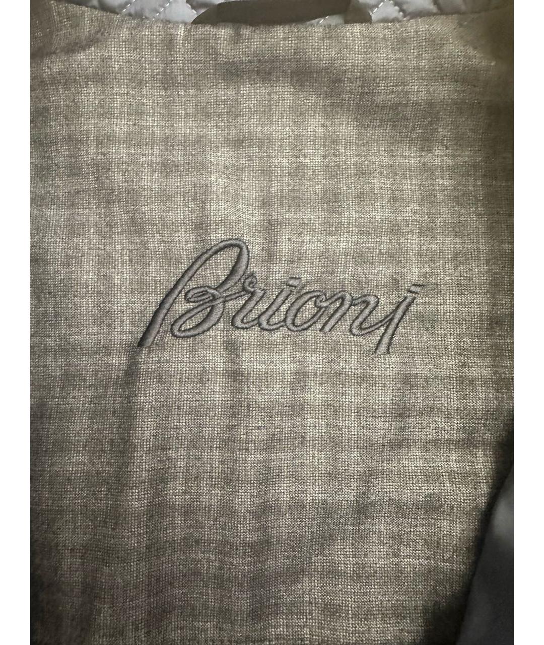 BRIONI Синяя шелковая куртка, фото 3