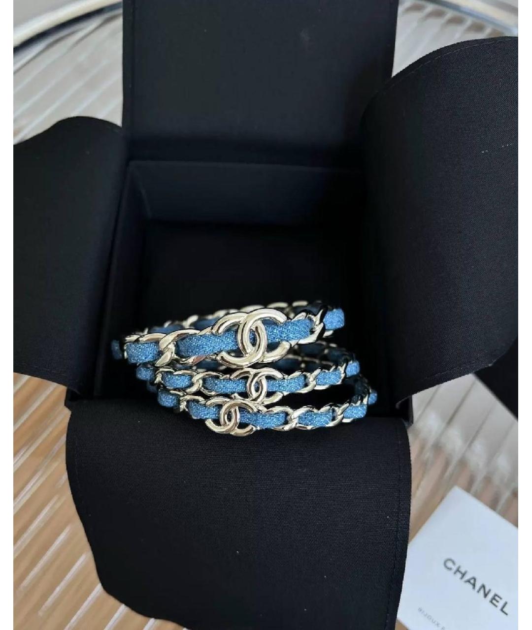 CHANEL Голубой браслет, фото 2
