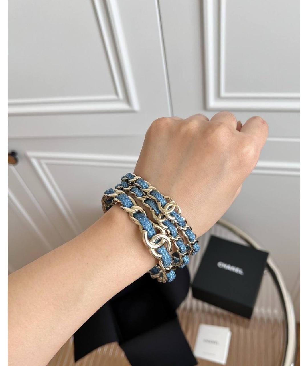 CHANEL Голубой браслет, фото 5