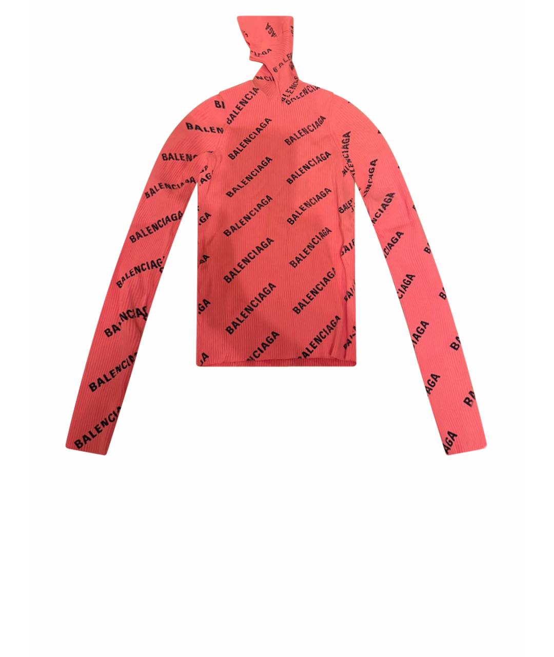 BALENCIAGA Оранжевая синтетическая водолазка, фото 1