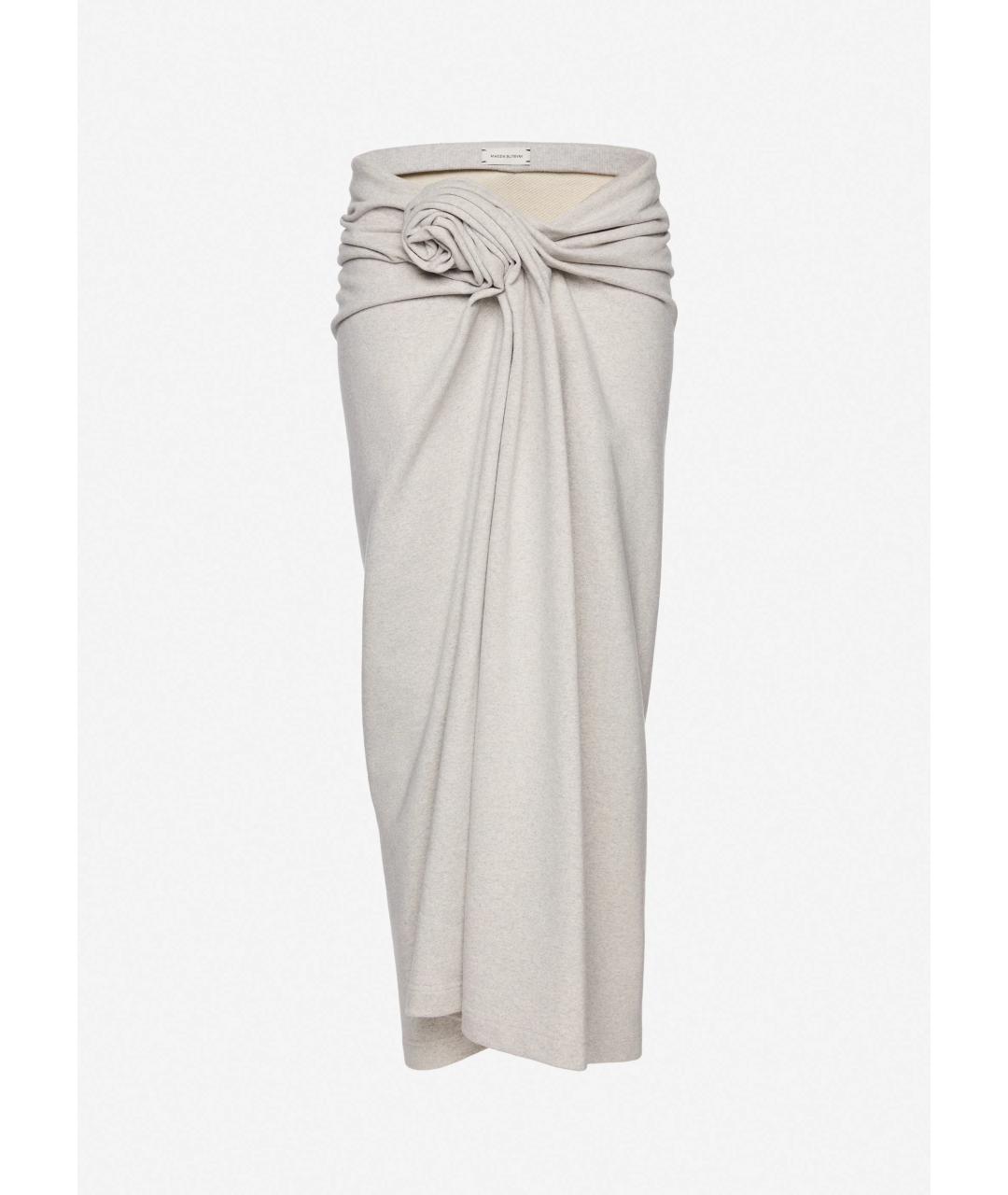 MAGDA BUTRYM Серая хлопковая юбка миди, фото 1