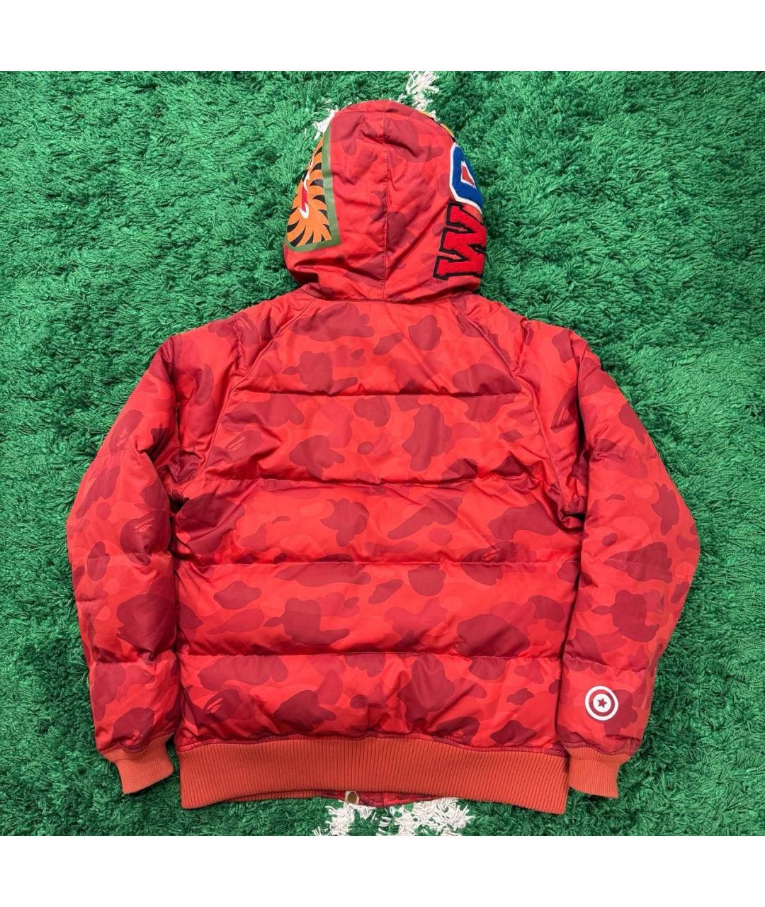 BAPE Красная полиэстеровая куртка, фото 3