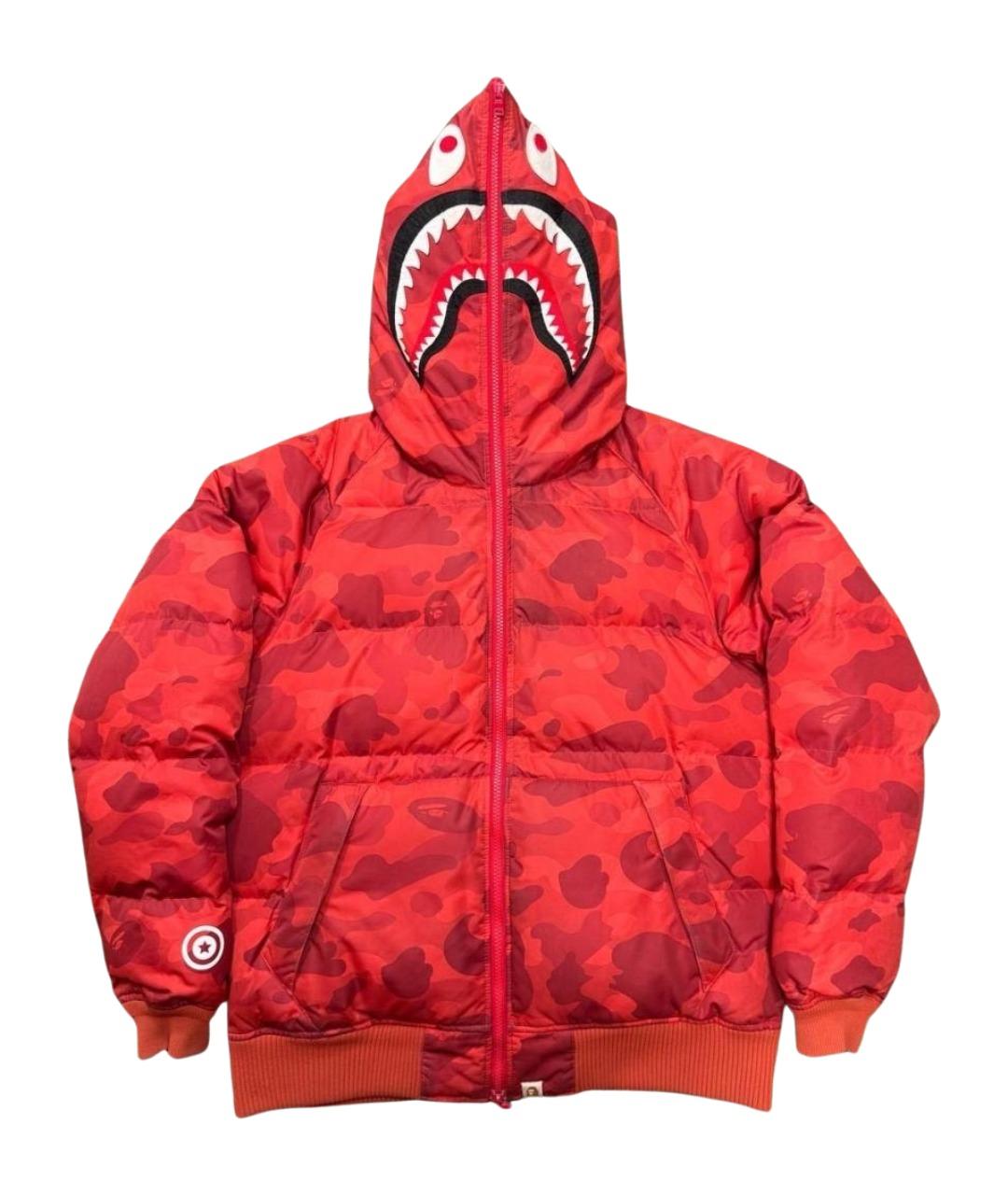 BAPE Красная полиэстеровая куртка, фото 1