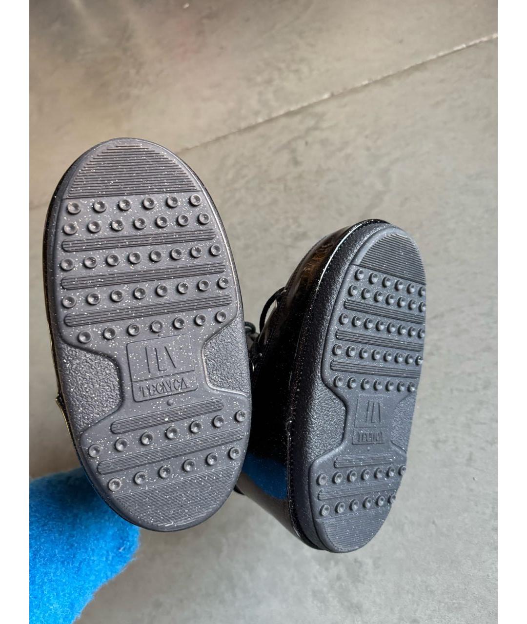 MOON BOOT Черные ботинки из лакированной кожи, фото 4