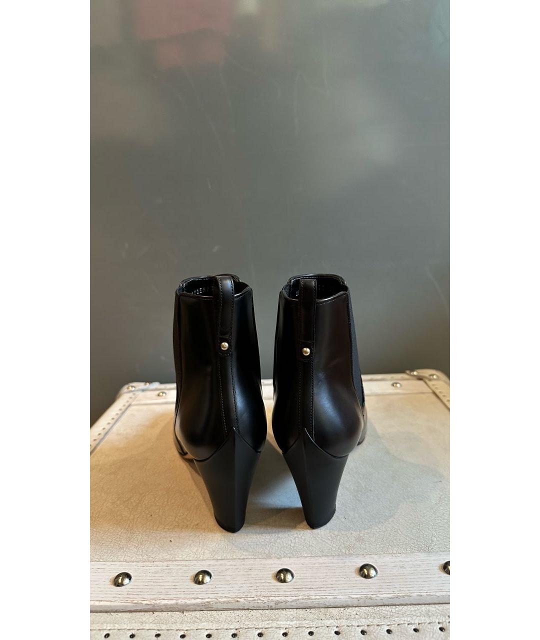 BALLY Черные кожаные ботильоны, фото 3