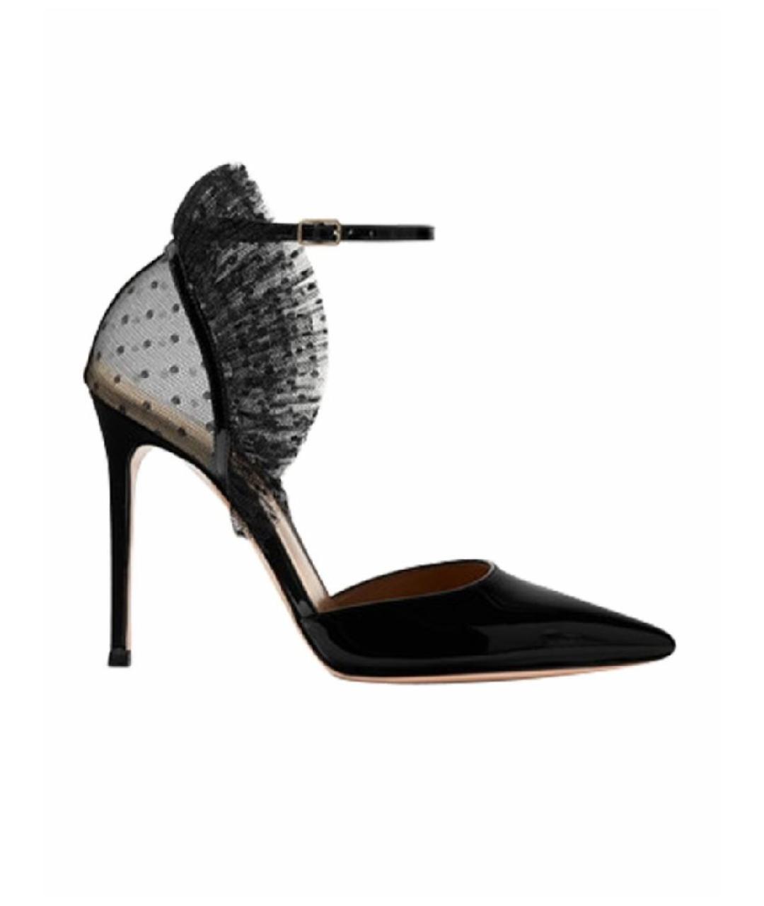 GIANVITO ROSSI Черные кожаные туфли, фото 1