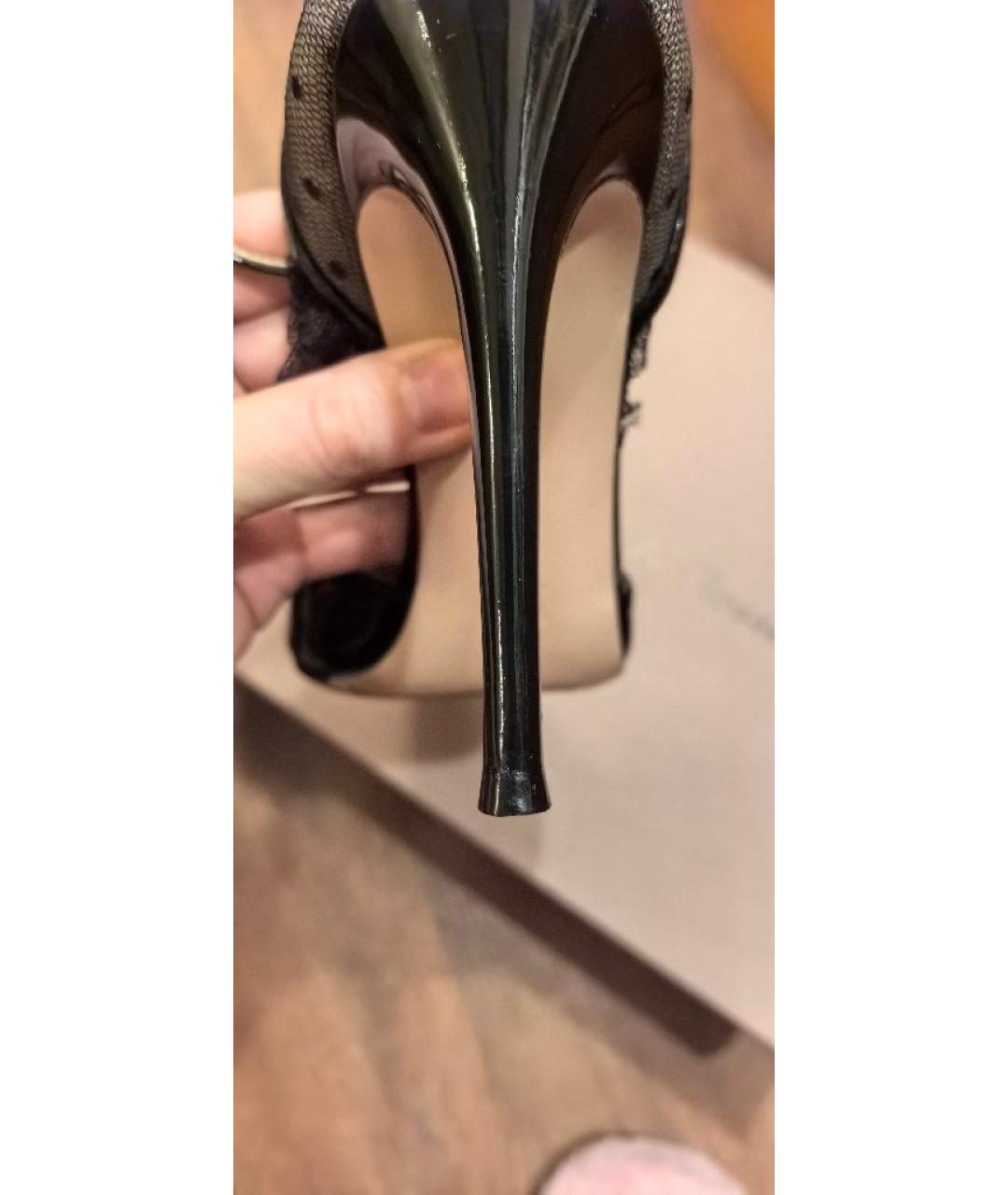 GIANVITO ROSSI Черные кожаные туфли, фото 5