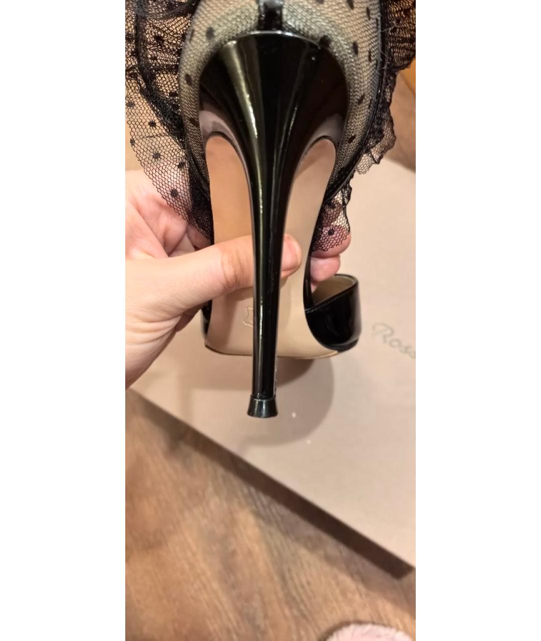 GIANVITO ROSSI Черные кожаные туфли, фото 7