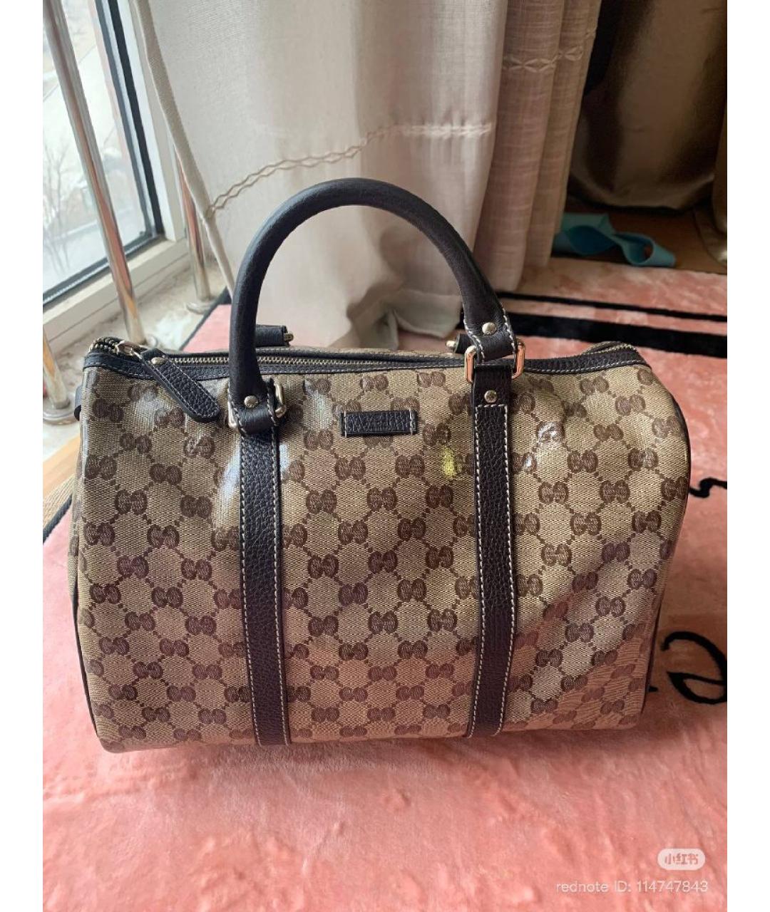 GUCCI Коричневая дорожная/спортивная сумка, фото 4