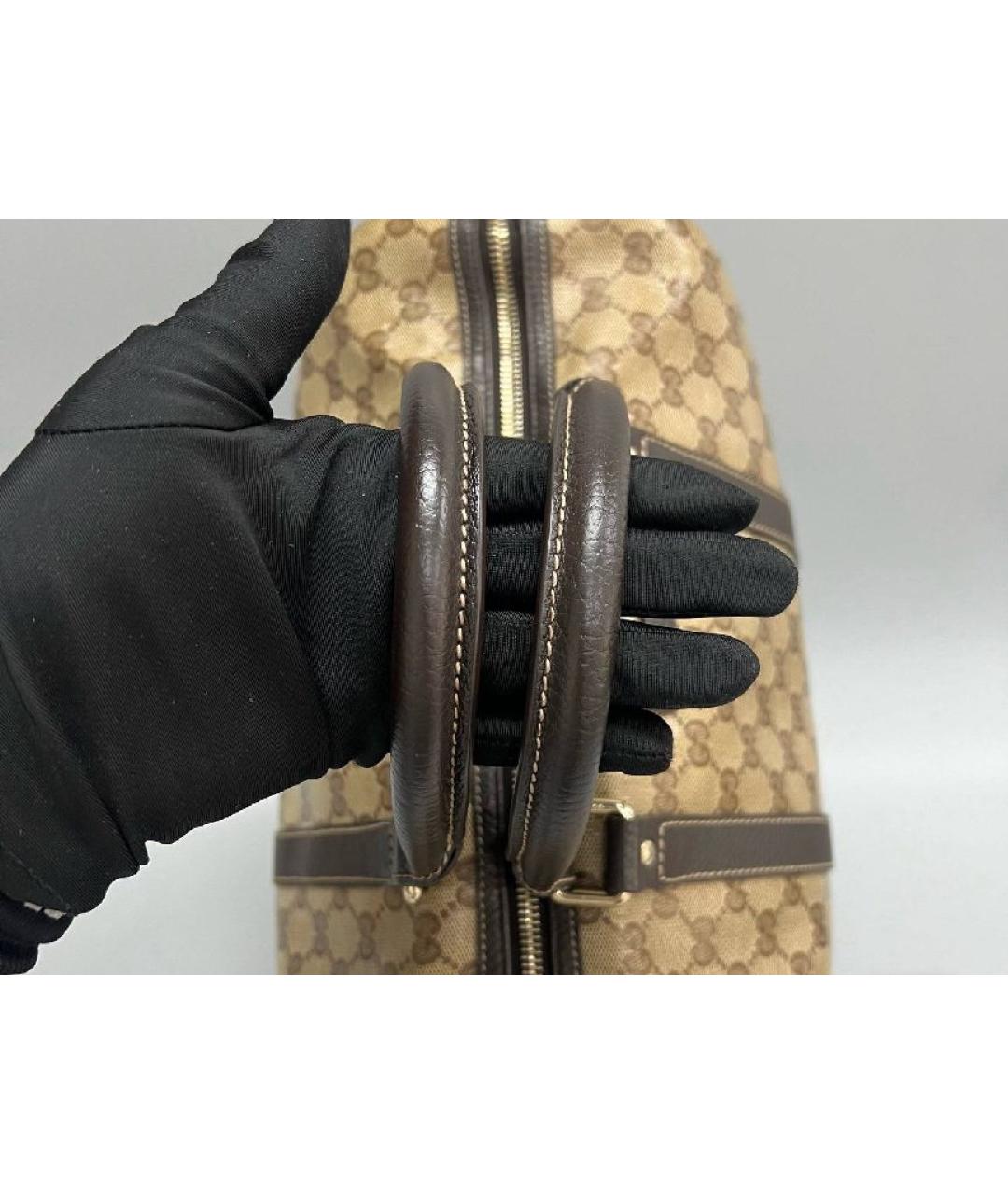 GUCCI Коричневая дорожная/спортивная сумка, фото 3