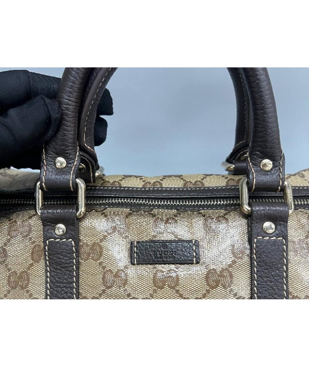 GUCCI Коричневая дорожная/спортивная сумка, фото 8