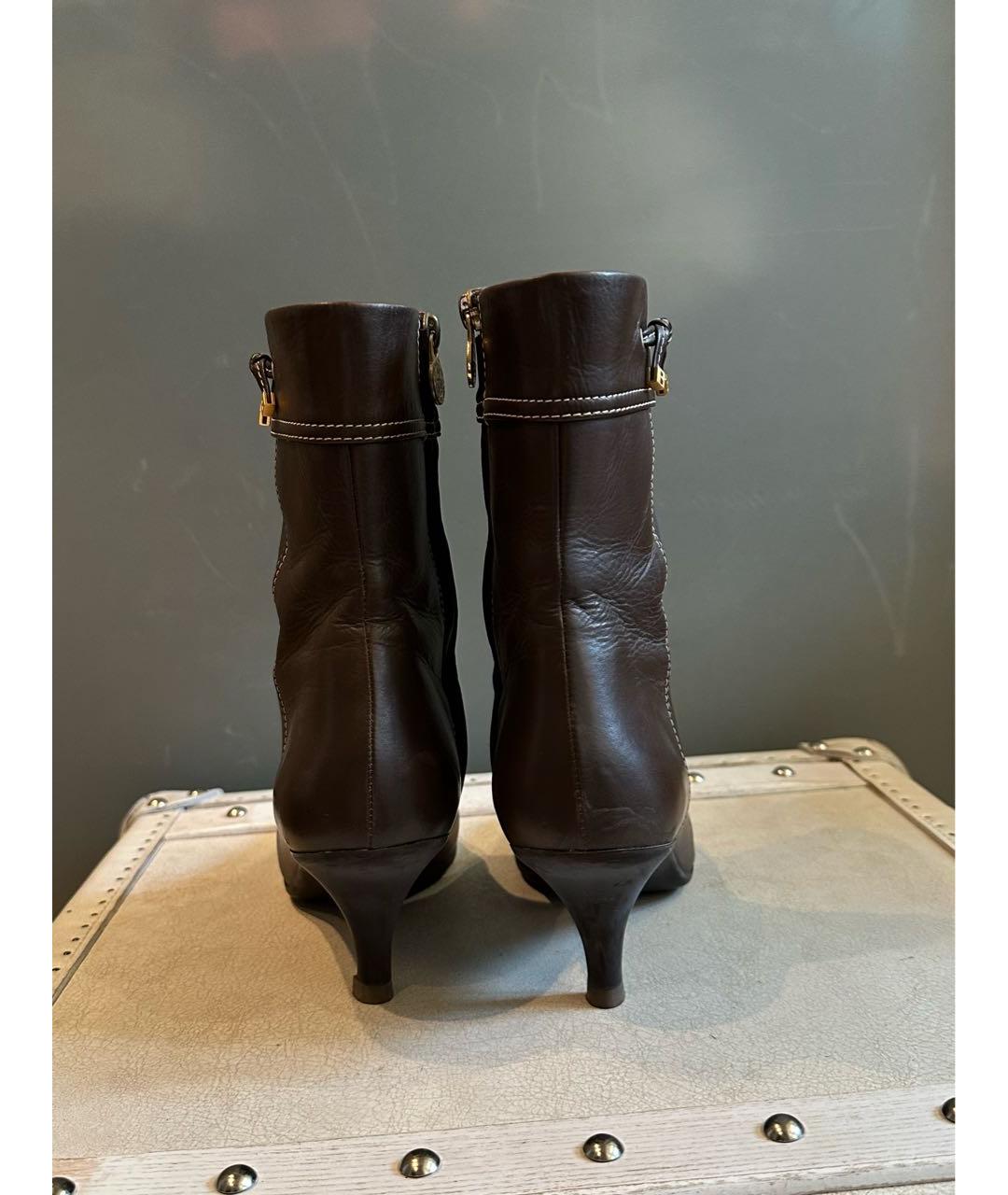 BALLY Коричневые кожаные ботильоны, фото 3