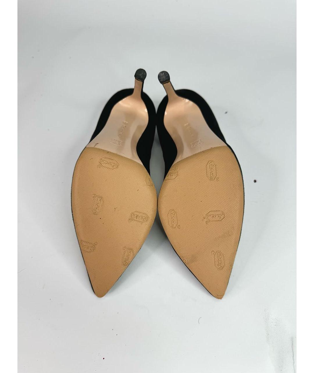 GIANVITO ROSSI Черные замшевые туфли, фото 7