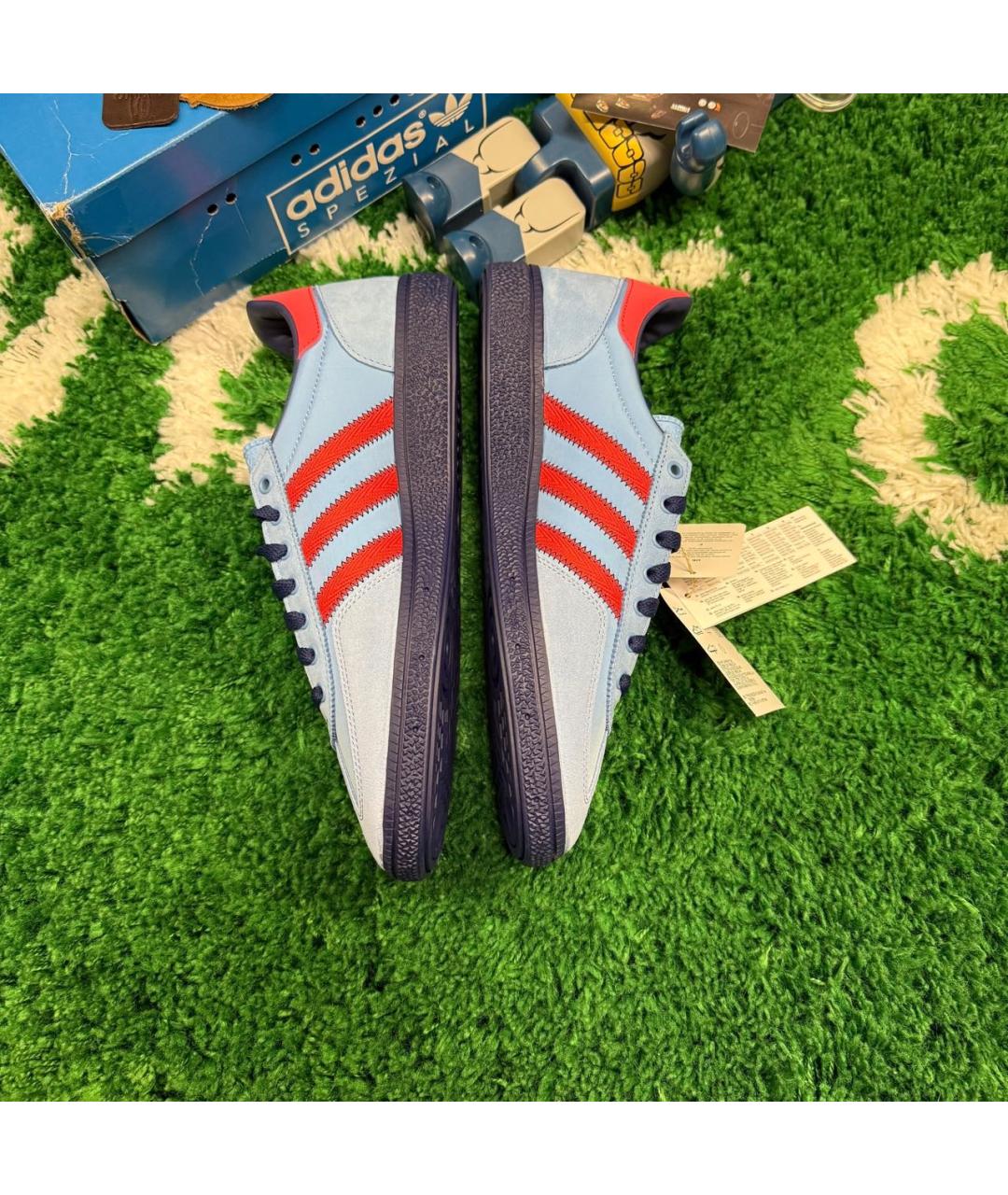 ADIDAS Голубые замшевые низкие кроссовки / кеды, фото 3