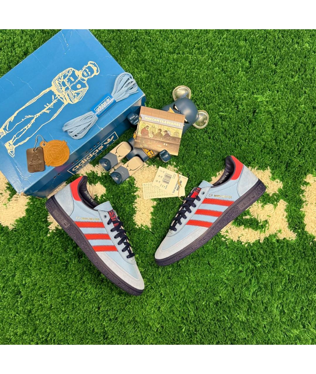 ADIDAS Голубые замшевые низкие кроссовки / кеды, фото 7