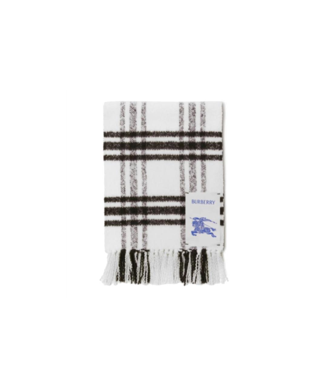 BURBERRY Белый шарф, фото 2
