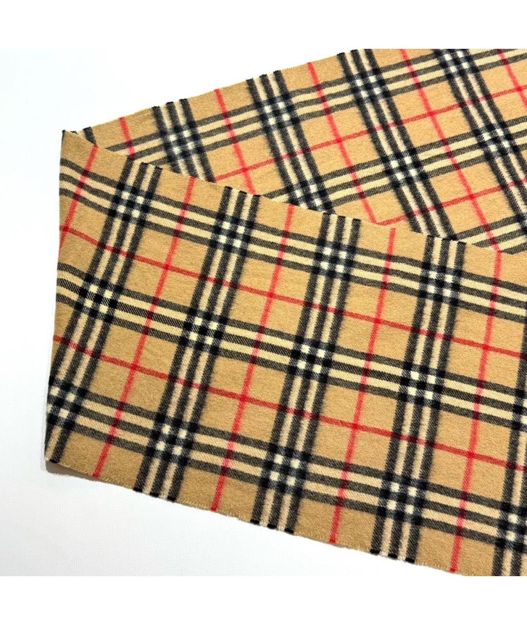BURBERRY Бежевый кашемировый шарф, фото 3
