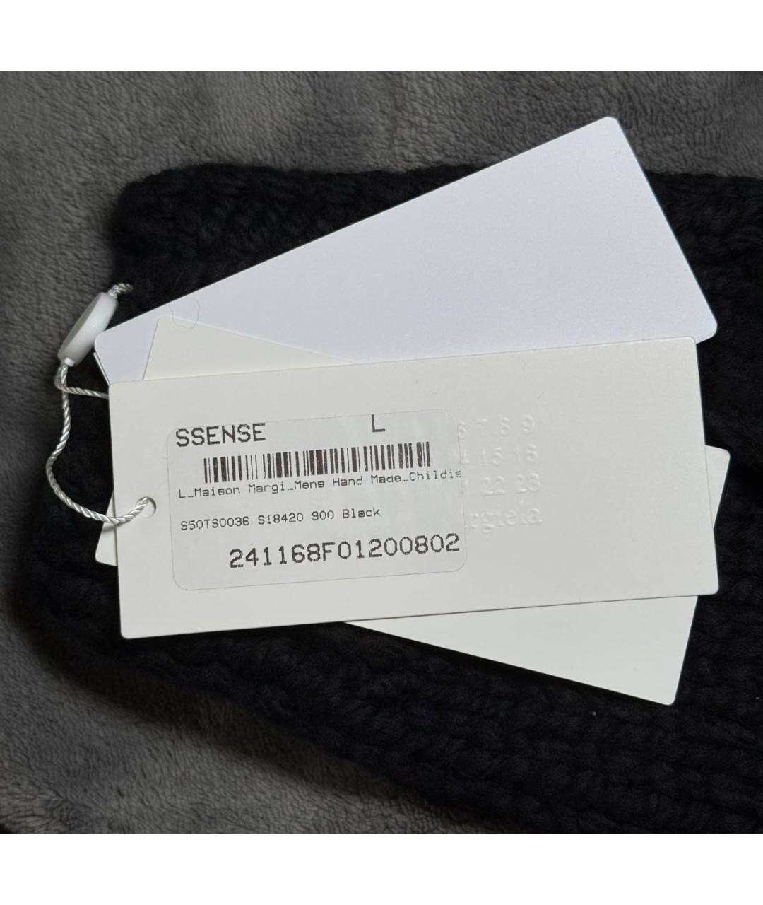 MAISON MARGIELA Черные варежки, фото 8