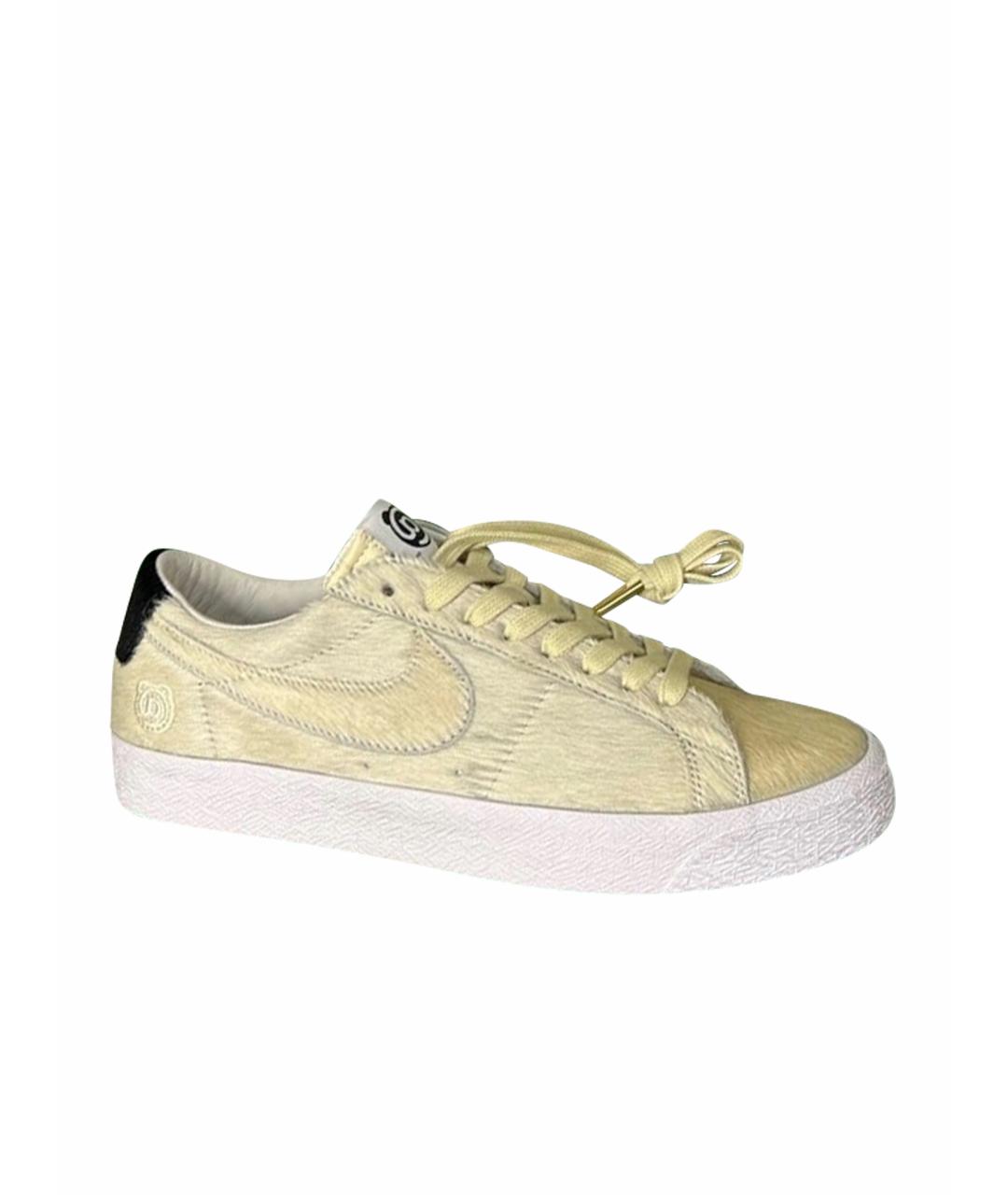 NIKE Бежевые низкие кроссовки / кеды, фото 1