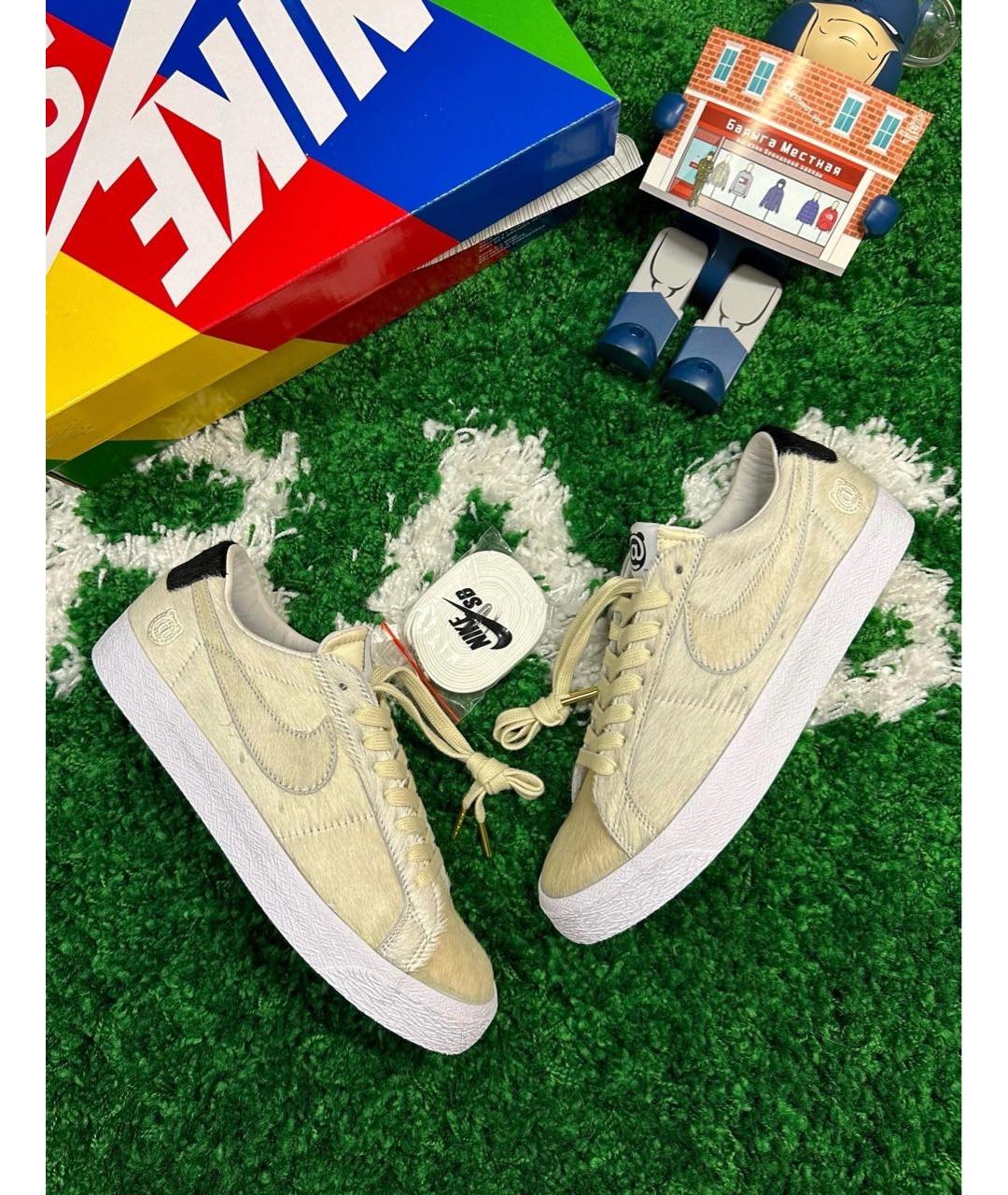 NIKE Бежевые низкие кроссовки / кеды, фото 4