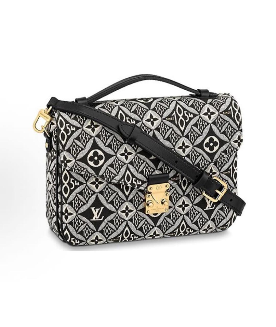 LOUIS VUITTON Черная кожаная сумка через плечо, фото 1