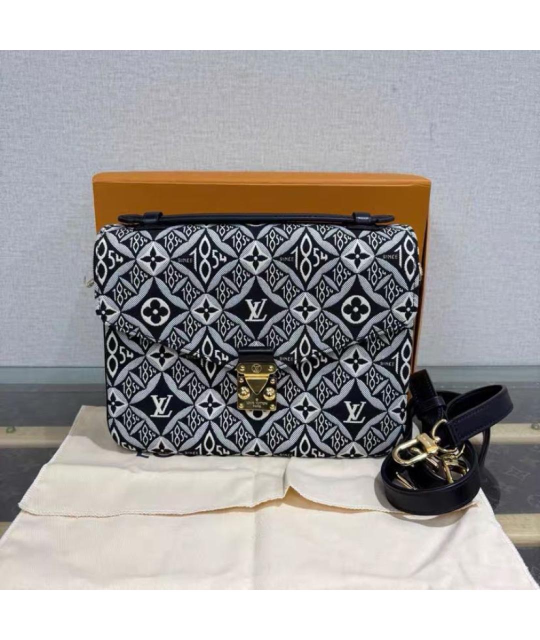 LOUIS VUITTON Черная кожаная сумка через плечо, фото 2