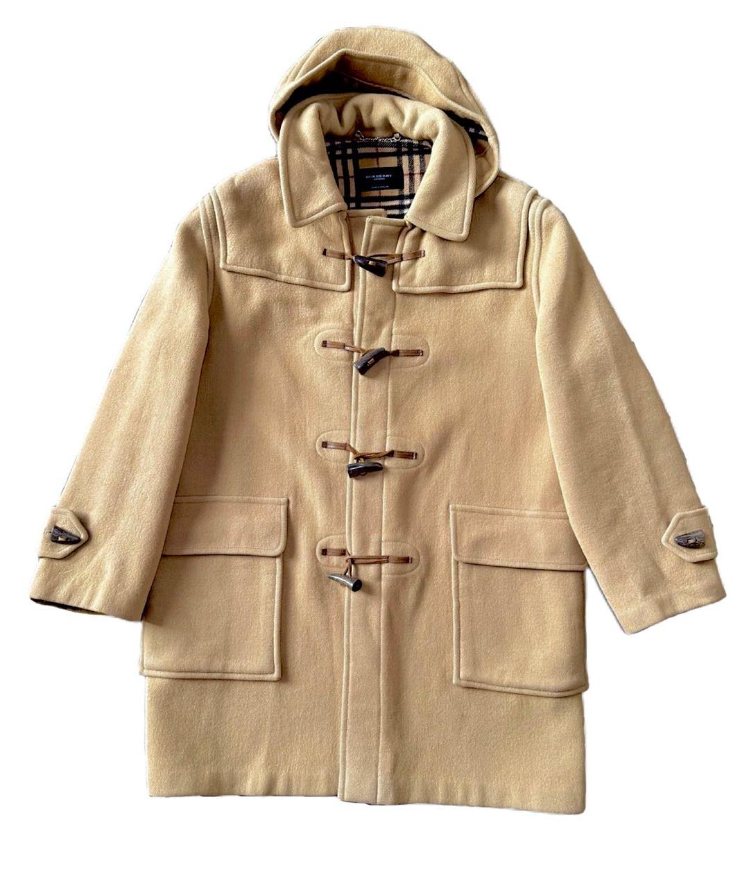 BURBERRY Бежевое шерстяное пальто, фото 1