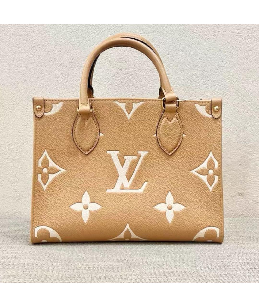 LOUIS VUITTON Кожаная сумка с короткими ручками, фото 2