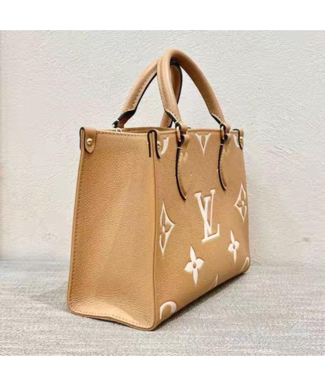 LOUIS VUITTON Кожаная сумка с короткими ручками, фото 3
