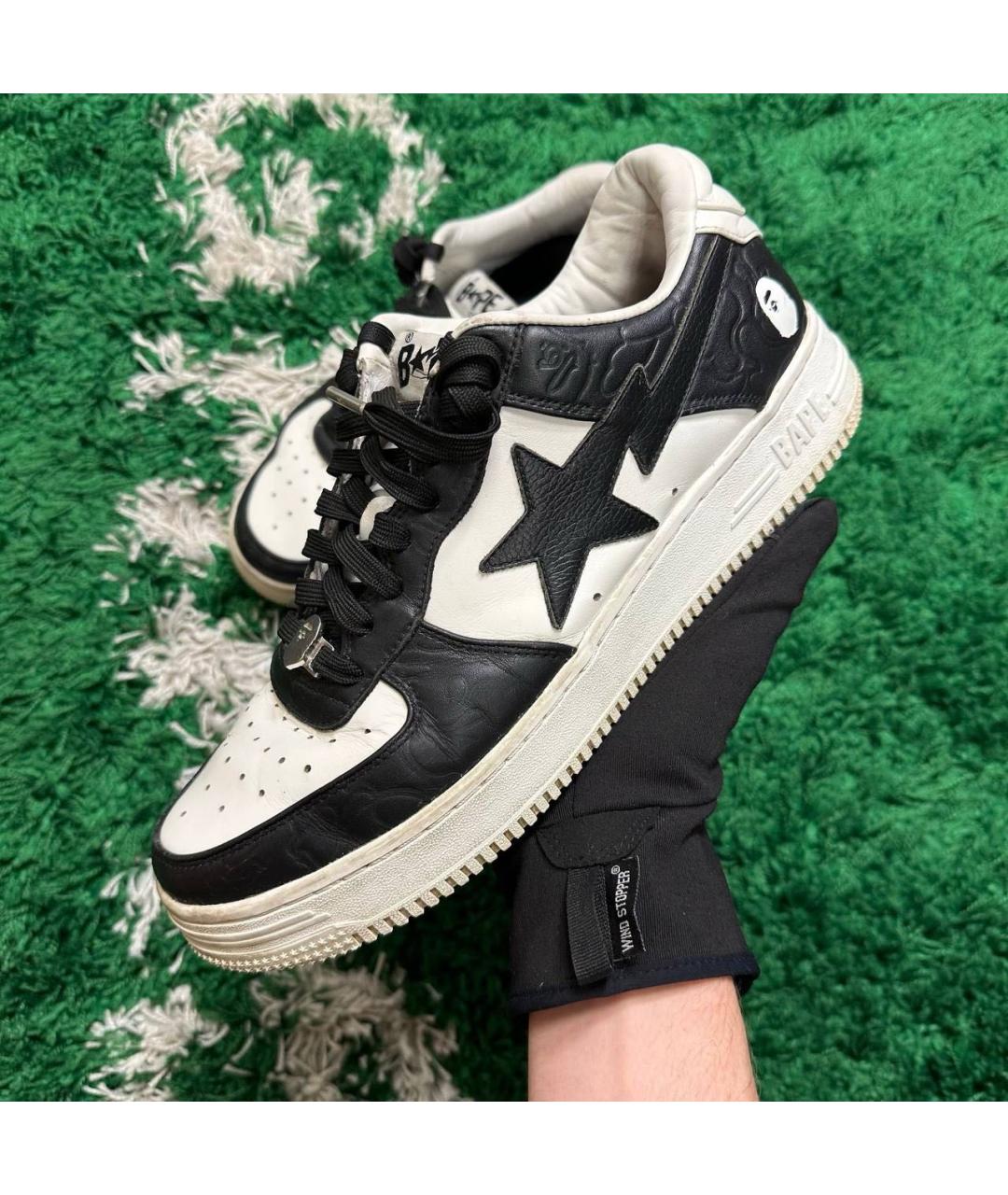 BAPE Белые кожаные высокие ботинки, фото 5