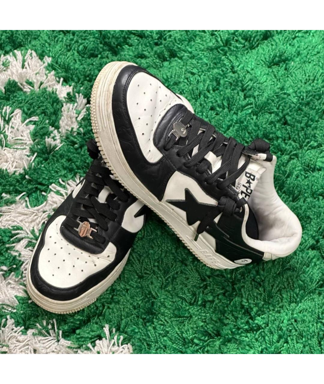 BAPE Белые кожаные высокие ботинки, фото 3