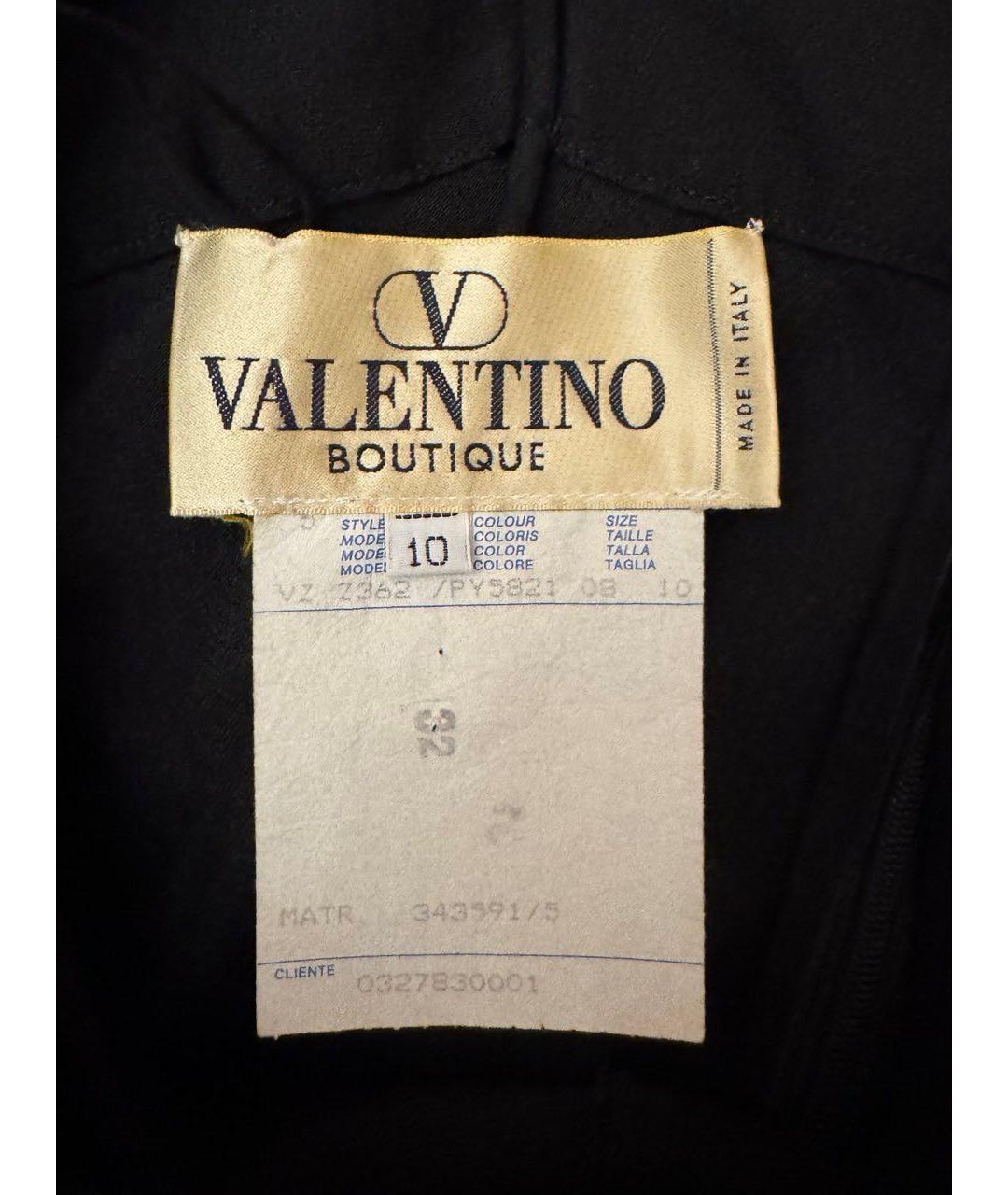 VALENTINO Черное шелковое вечернее платье, фото 3