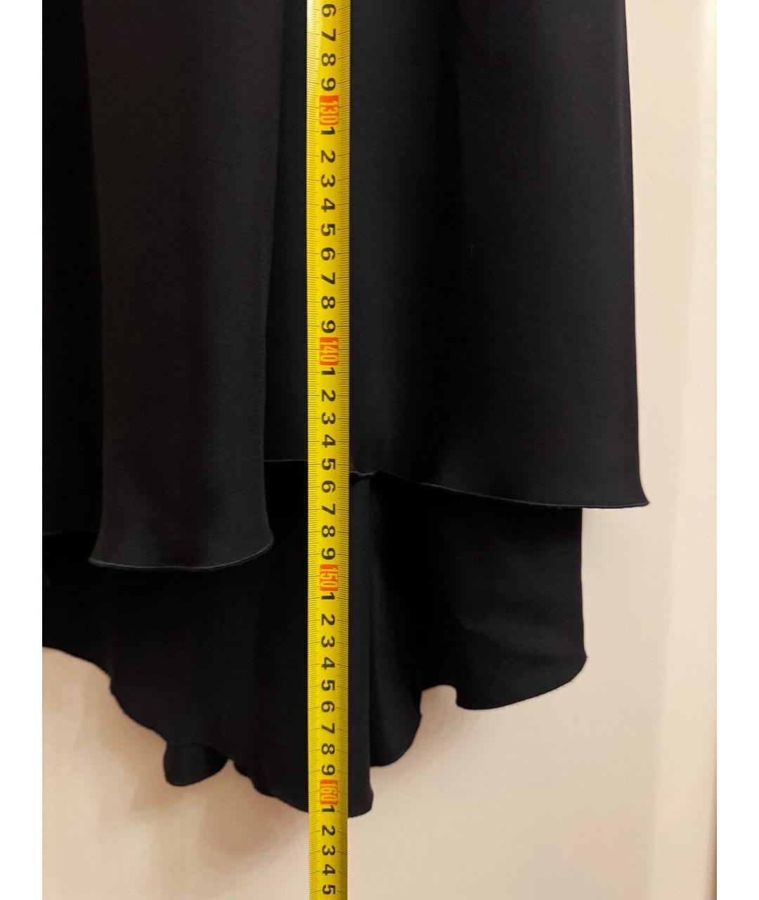 VALENTINO Черное шелковое вечернее платье, фото 4