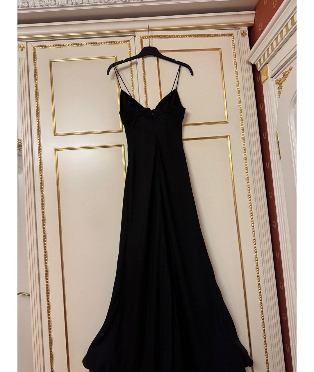 VALENTINO Черное шелковое вечернее платье, фото 7