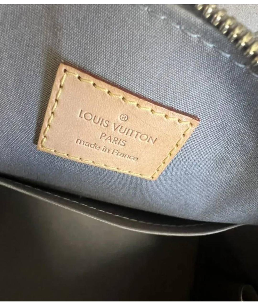 LOUIS VUITTON Зеленая кожаная сумка с короткими ручками, фото 3