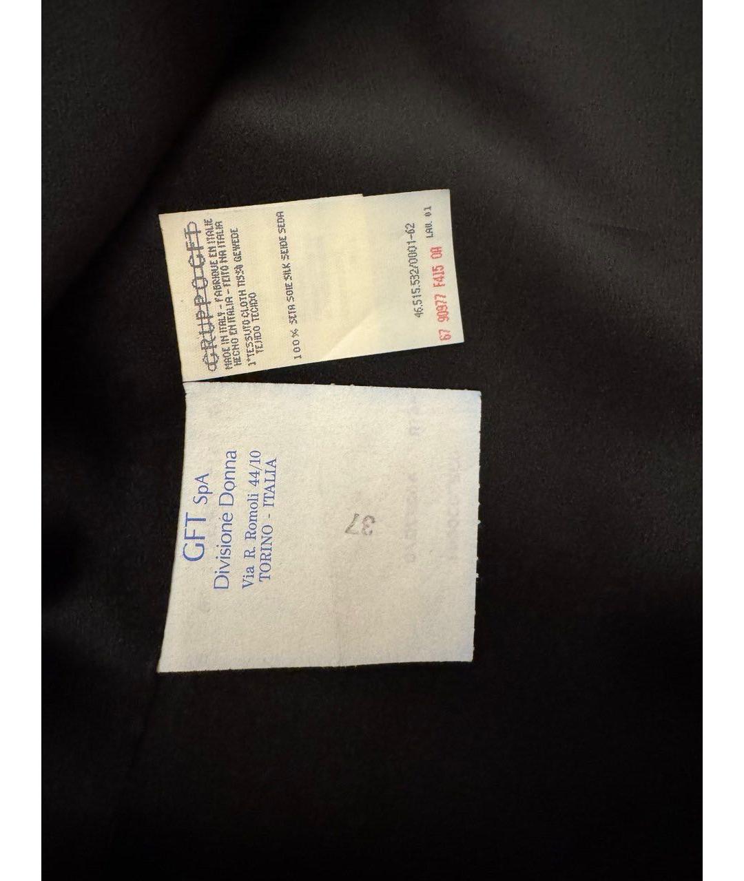 VALENTINO Черный шелковый жакет/пиджак, фото 4